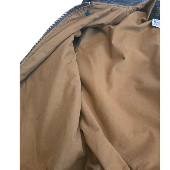 AVIREX New York Type A-2 US Army Air Forces Goat Skin Mens Bomber Jacket 42 - Picture 3 of 11